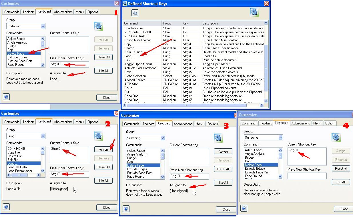 ptc creo 5.0 controls and shortcuts