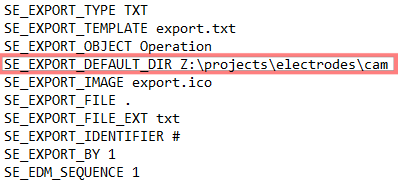 Edited export options