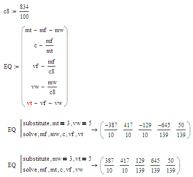 system of equations solver for 5 variables