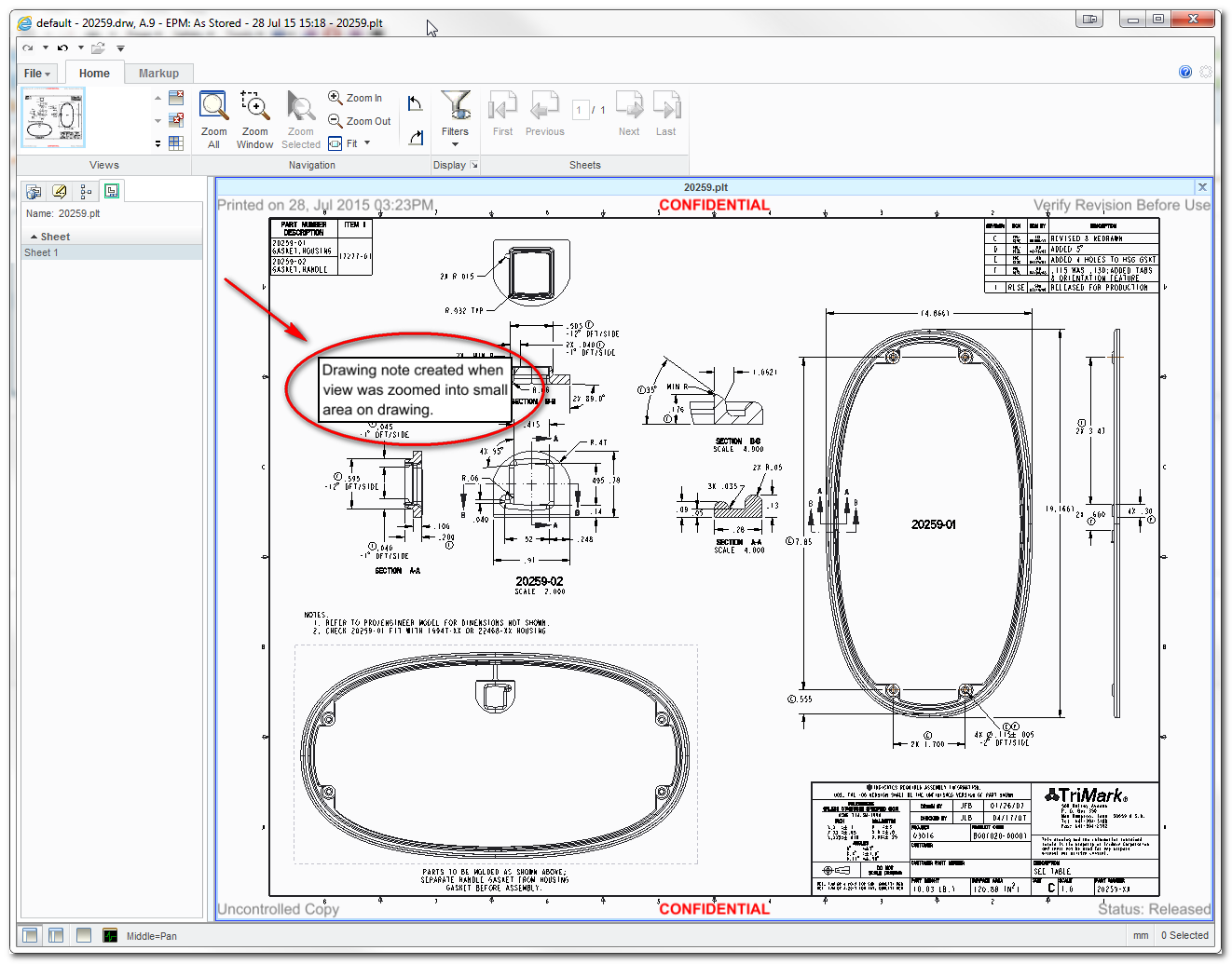 add a text sketch in creo pro e