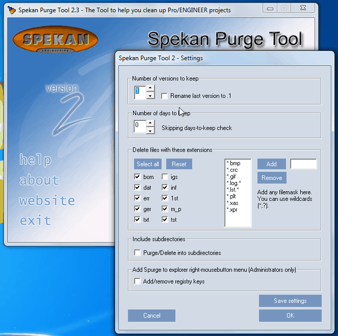 spekan purge tool 3.3