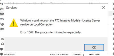 Windchill Modeler services are not starting even after attaching the License file.