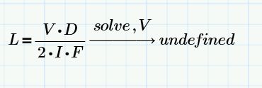 symbolic solver returning undefined for simplest equation ever