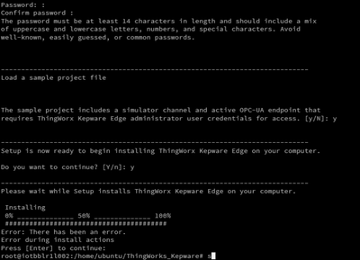 ThingWorx Kepware Edge on Ubuntu 20.04