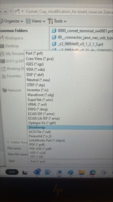 When I want to save as stl file it dose not appear in the option list.