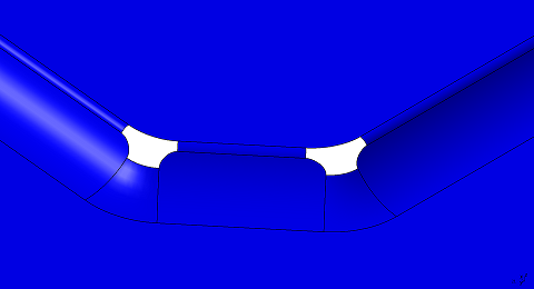 Then, make a spline between the translated edges, and make a trim