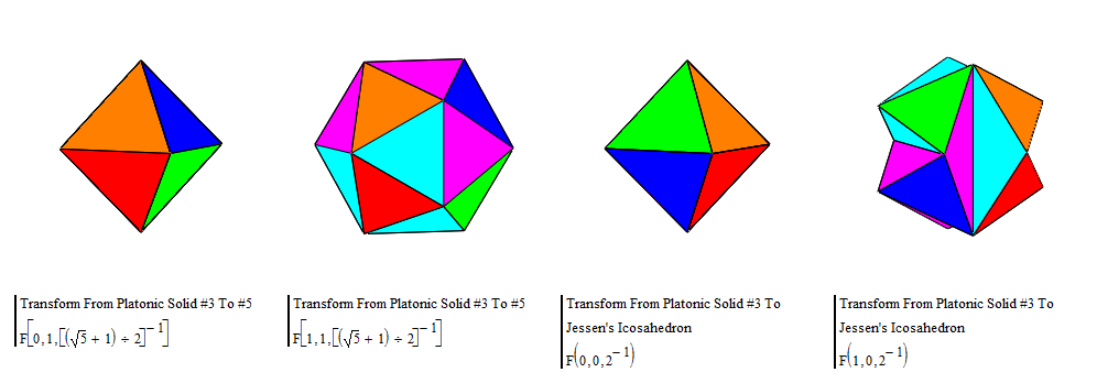 03. Transform From Platonic Solid #3 To #5 , #3 To Jessen's Icosahedron II .PNG