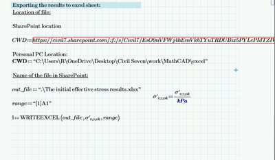 Exporting results to EXCEL and locating the file in sharePoint