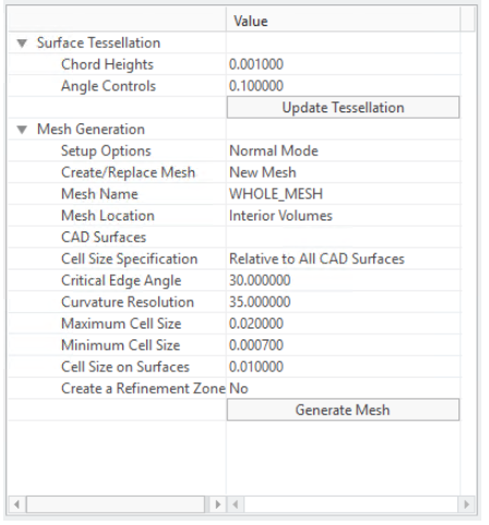 Actual menu in Flow Analysis