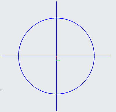 Axial view of planes X Y and the cylinder