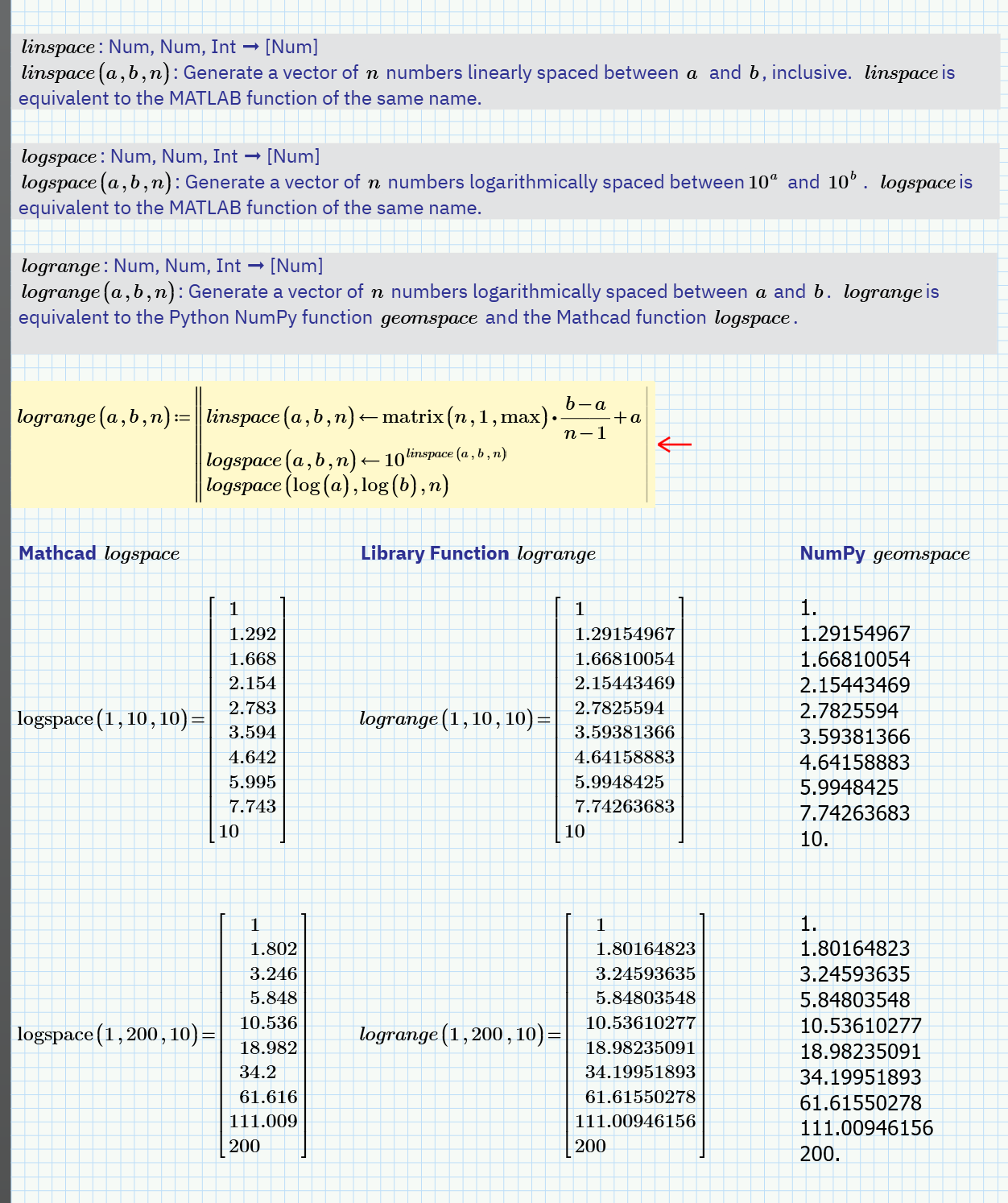 Solved: How to generate logspace numbers but not using log... - PTC ...