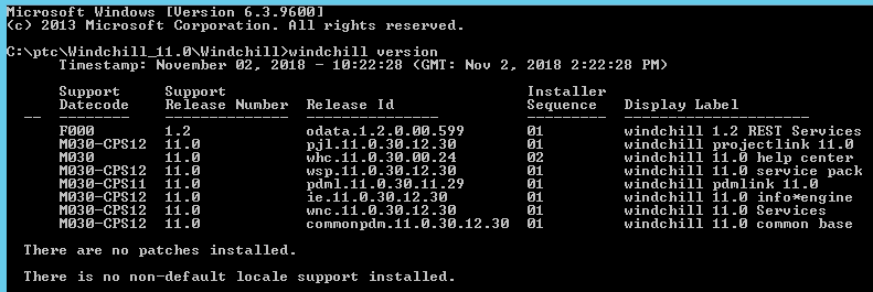 Windchill 11.0 M030-CPS12 Update.PNG