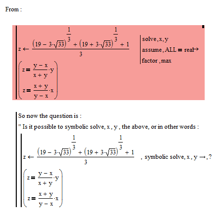Solved: Simbolic solve ? - PTC Community