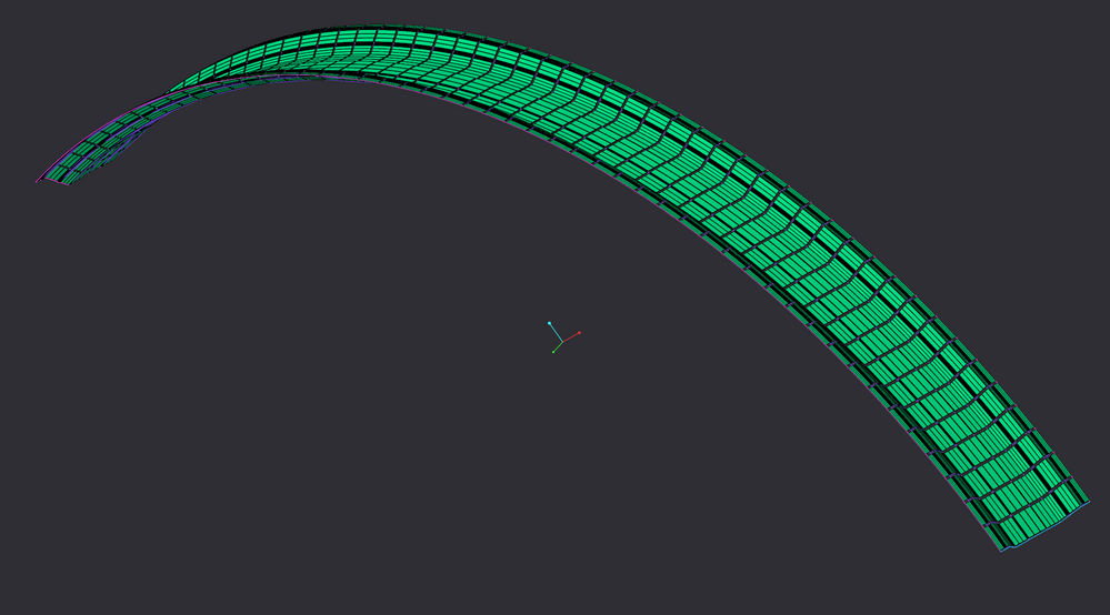 mapped quad shell mesh