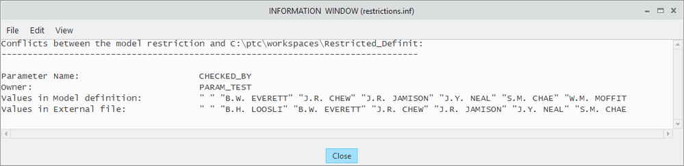 Restricted Parameter - Conflict Report.png