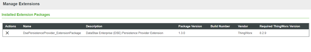 DSE Extension Imported