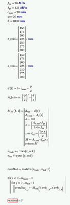 Undefined variable using code blocks, vectors and matrices
