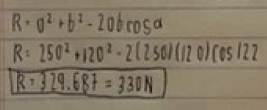 Law of Cosine formula not working