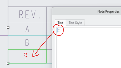 Revision block text not shown but exists