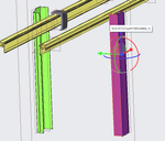 mirrored part manually rotated 180deg on green axis