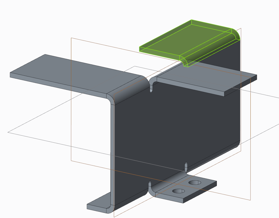 4 - manually created  a second set of flanges