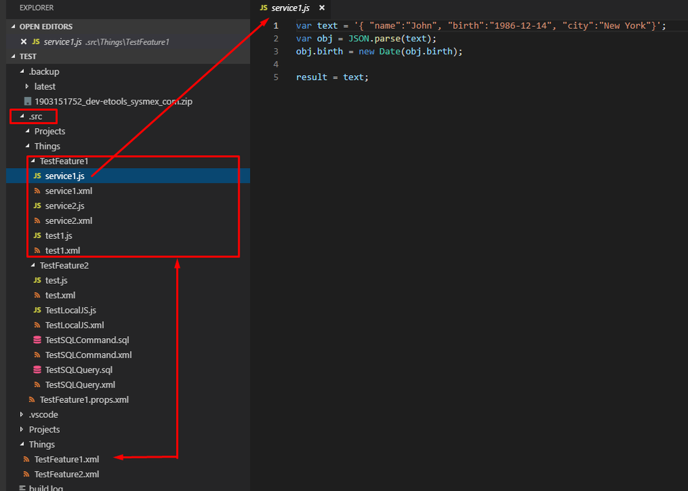 Javascript related service