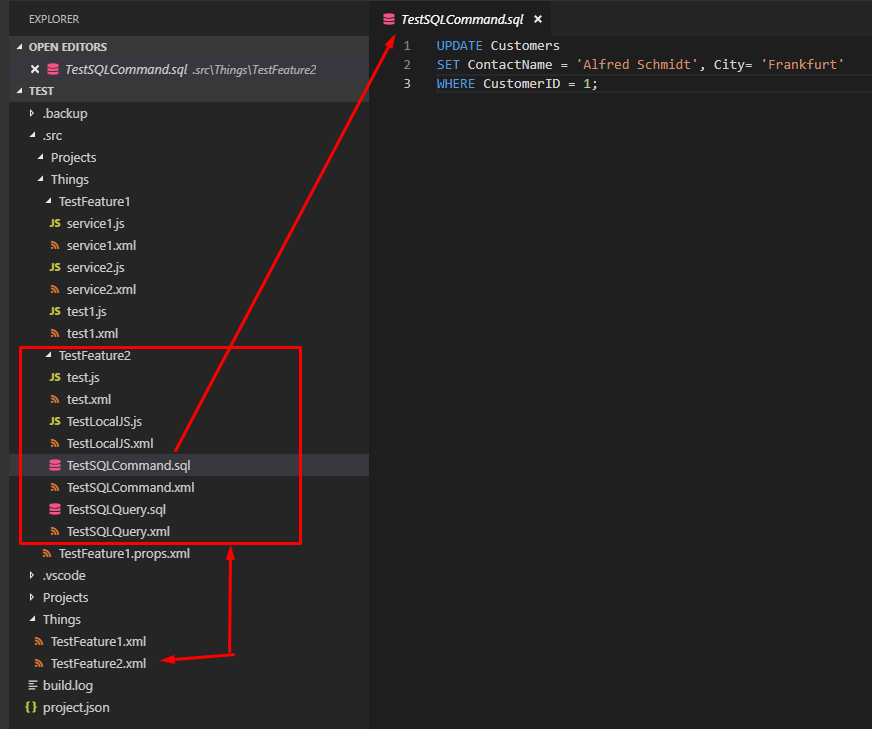 SQL related service