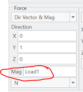 Assign the Load with the parameter.