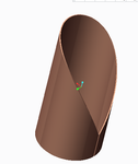 p2 part modeling curve shape according  this part