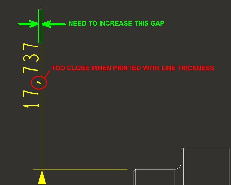 Increase dimension offset from leader - PTC Community