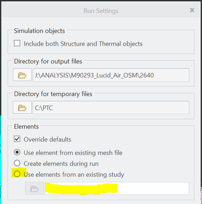 Use elements from existing mesh