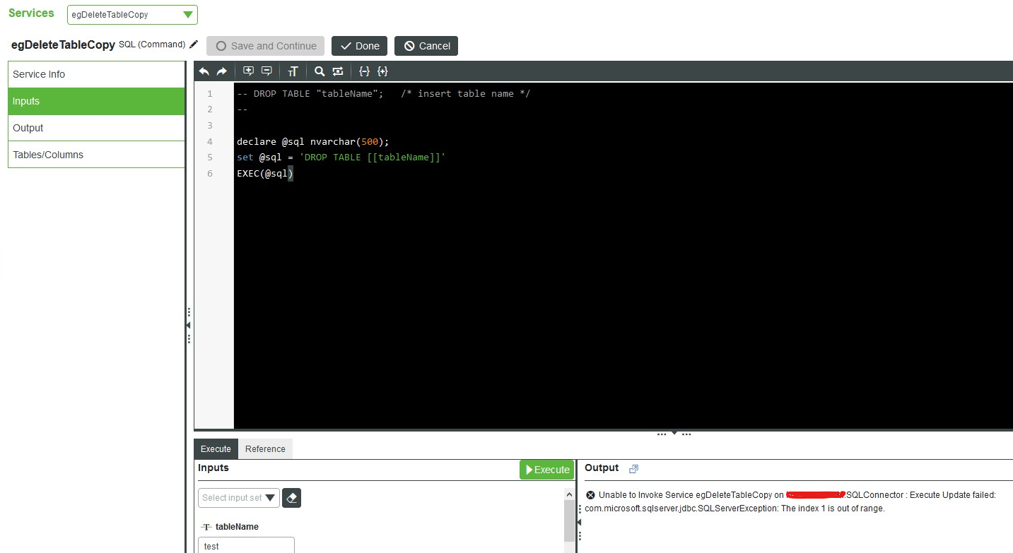 MSSQL Extension mapping table name syntax error - PTC Community