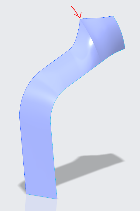 Solved: Sharp edge during surfacing, needed it to curved - PTC Community