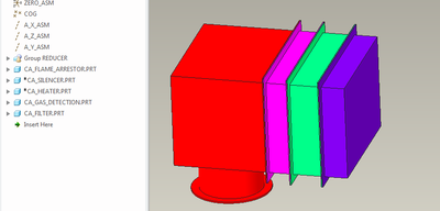 Model after suppressing-and-resuming the components