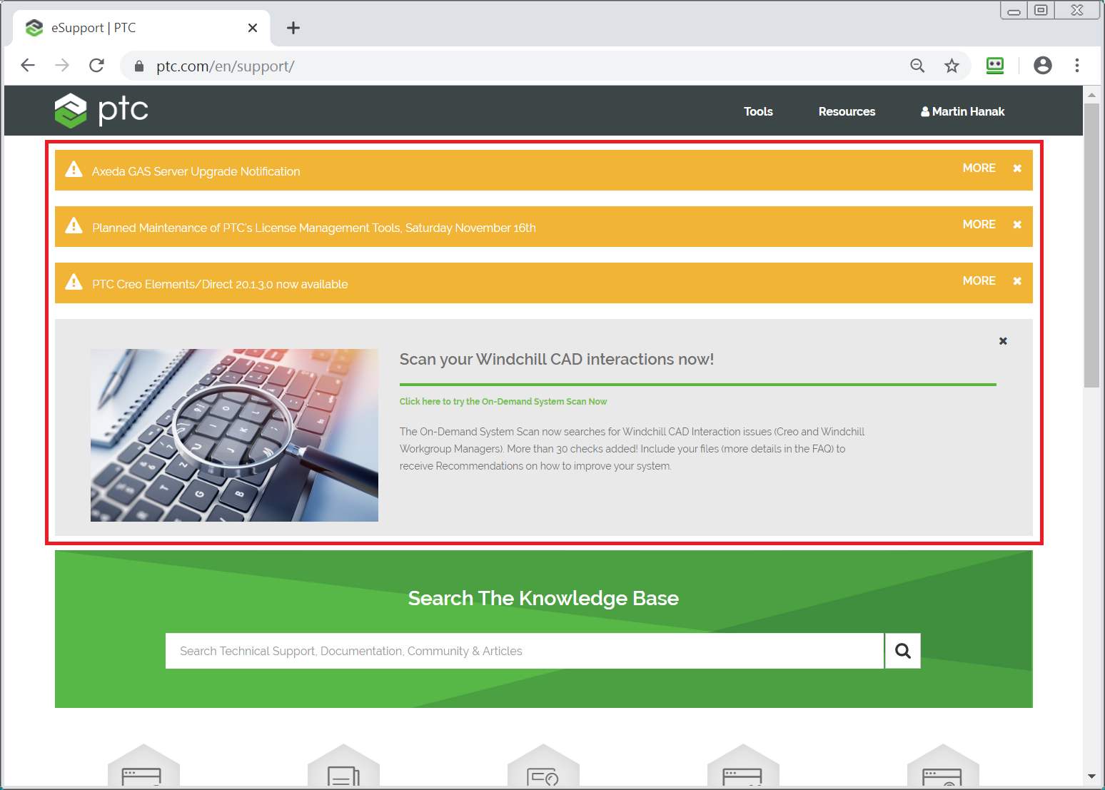 Solved How to get rid of notifications shown on support.p... PTC
