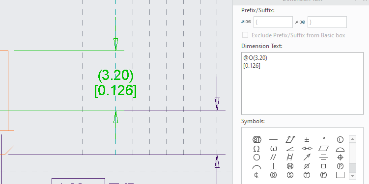 Dual Dimension Displacing Suffix in Dimension Text - PTC Community