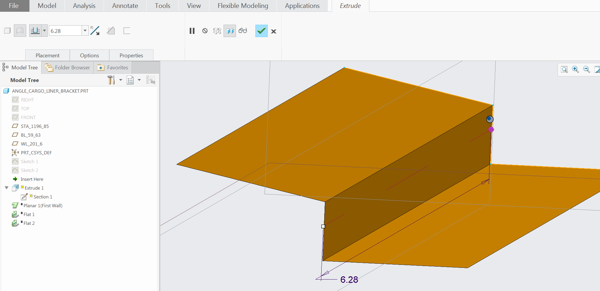 Solved: Create sheet metal part defining the profile geome... - PTC ...