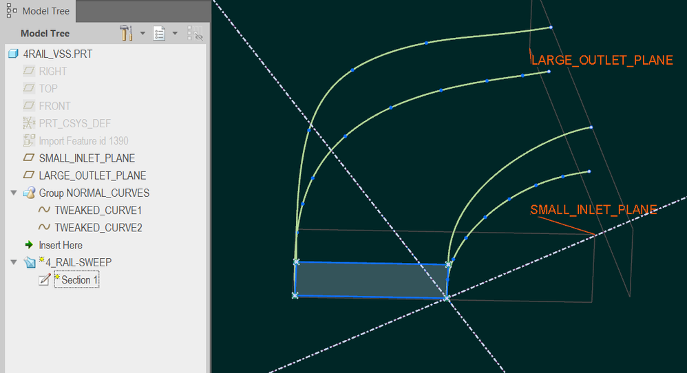 sweep cross-section