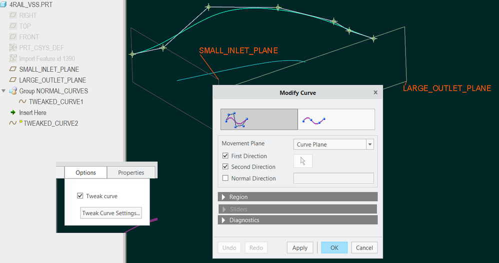 Curve tweaks