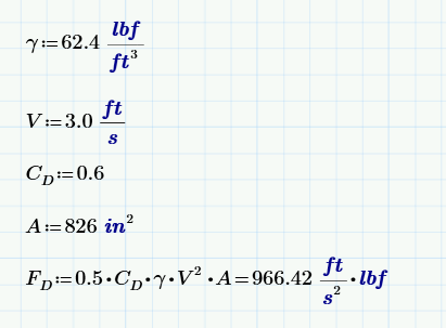 Gravity in pounds per square outlet foot