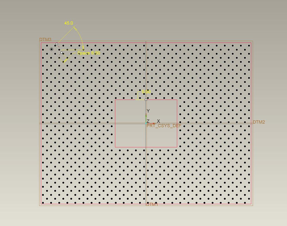 FIll pattern with an internal boundary