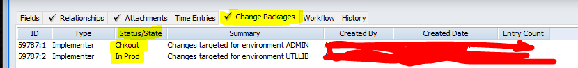 Change Packages tab view
