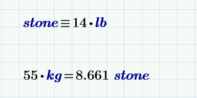 55 kgs in stone sale