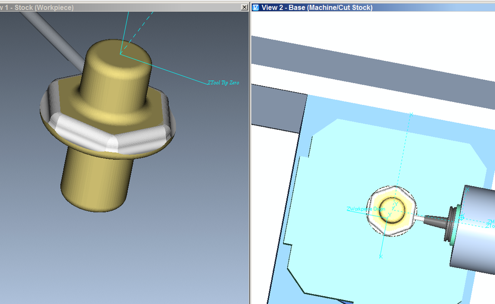 simultaneous 4axis motion in a simple part