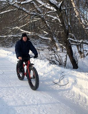 -20C in Mocow. Nice for me and my bike!