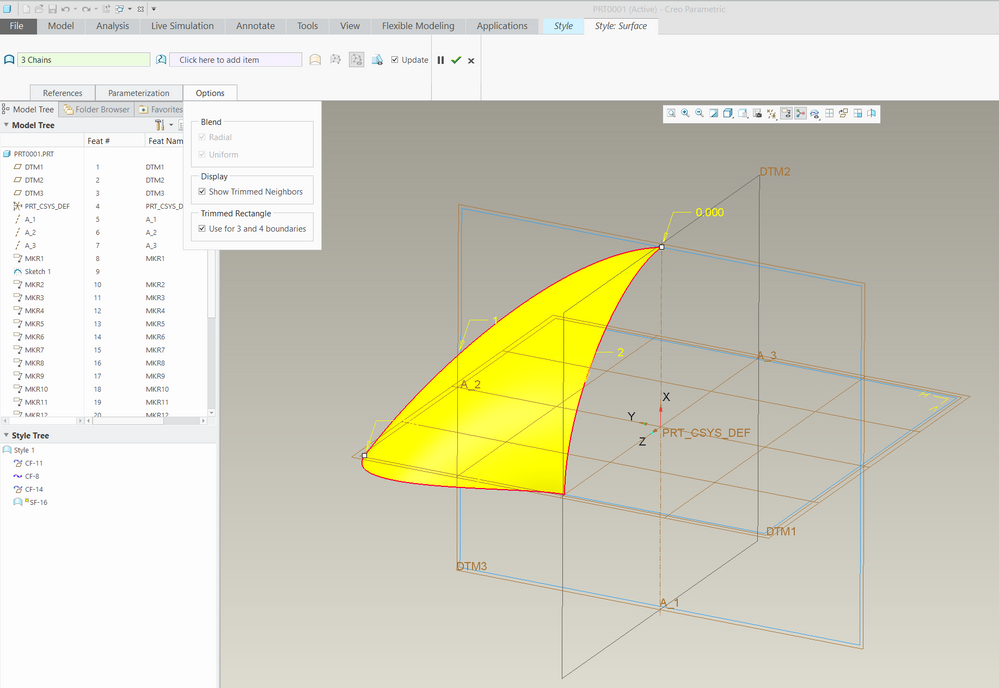 Solved: How to project a sketch onto multiple surfaces at  - PTC  Community