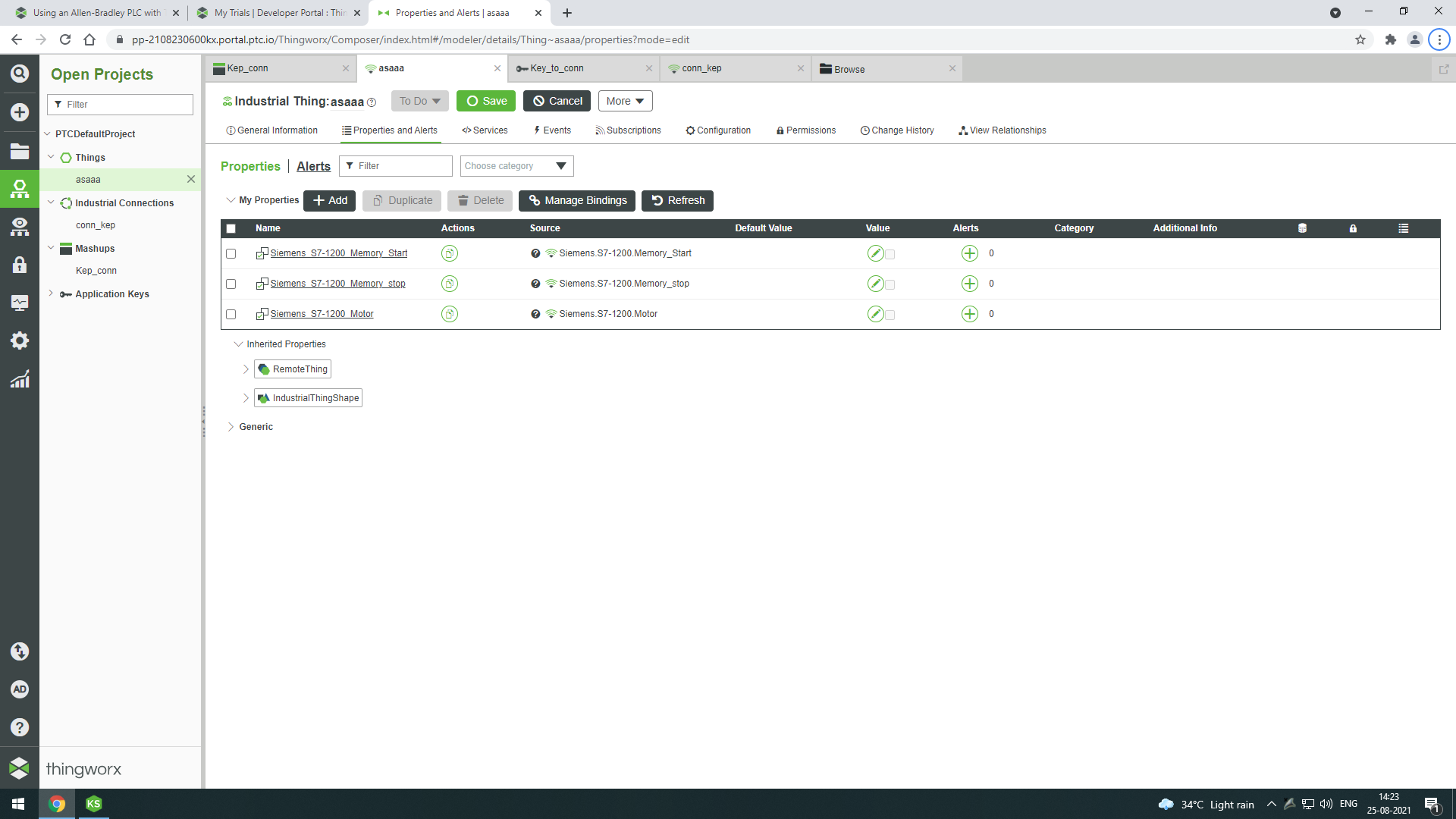 communication error between kepware and thingwor... PTC Community