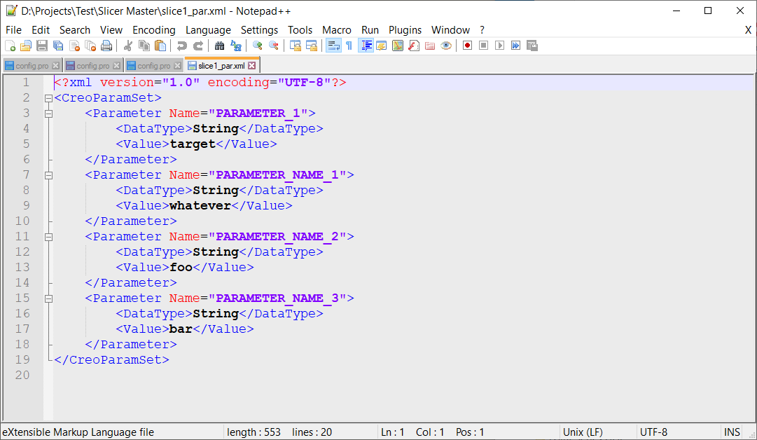 Importing .txt file for parameter list PTC Community