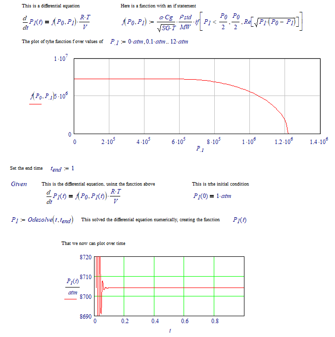 Solved: Time to fill a pressure vessel, finite difference ... - PTC ...