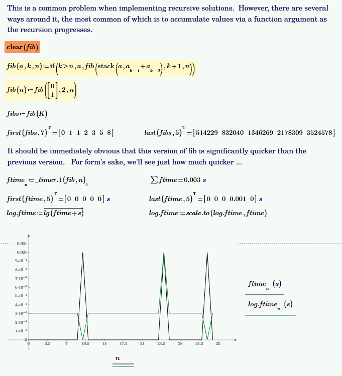 Accumulating Recursvive Implementation